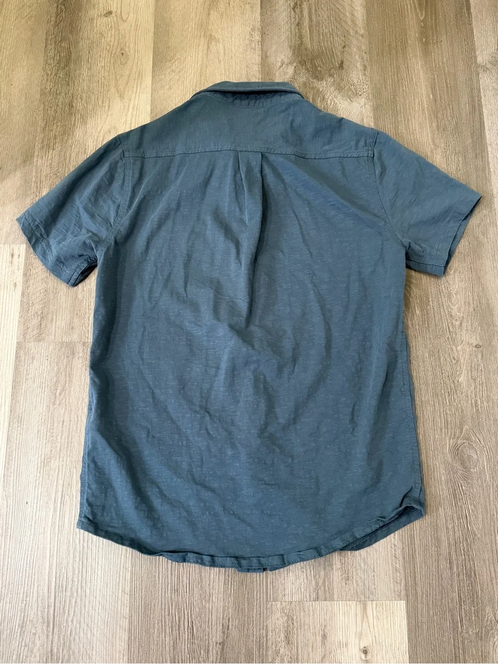 J. CREW NWOT Men’s Short-Sleeve Soft Button-Down Shirt in Slate Blue Size S